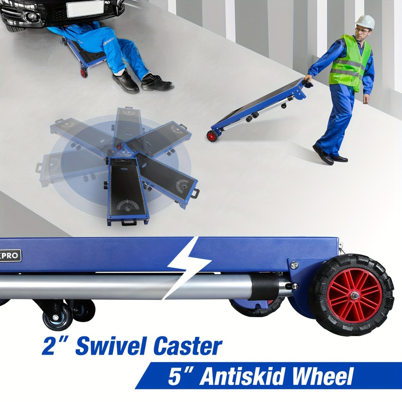 5-in-1 Portable Folding Workbench Miter Saw Stand - Adjustable Height, Detachable, and Compact Design for Woodworking Projects and DIY Enthusiasts - Heavy-Duty and Durable Construction with Sturdy Legs for Enhanced Stability