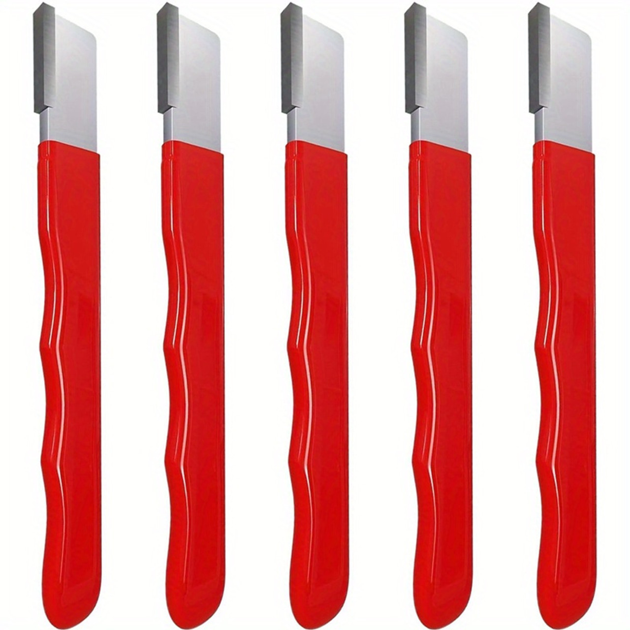 5-Pack Professional Precision Edge Knife Sharpeners, Steel Blade Restorer for Kitchen, Gardening Tools, Scissors, Pruners, Quick Edge Repair, Pocket-Sized, Universal Fit, Manual - No Battery Required