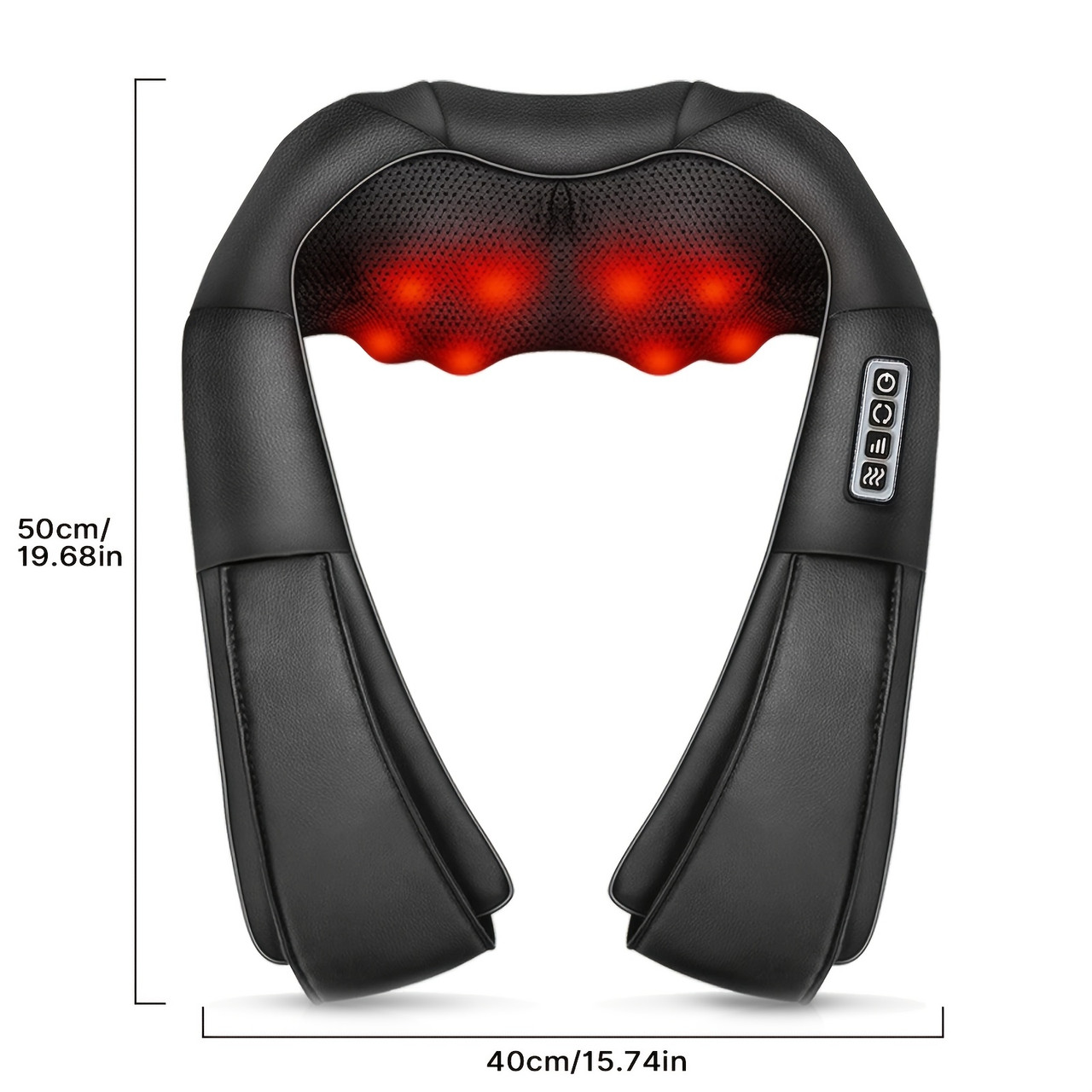 Back and Neck Massager with Heat, Electric 4D Massager Neck and Shoulder Massager, Deep Kneading Massage Pillow for Body Muscle, Use at Home, Office, Car- Best Gifts for Women Men Mom Dad, Christmas Gift