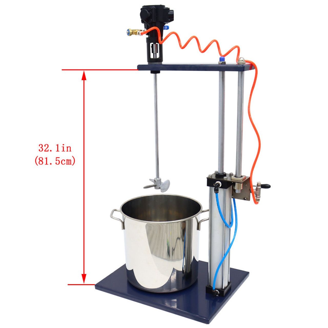 5Gal Paint Automatic Mixer Machine Guide Rail Lifting Inclued Bucket Stainless Steel