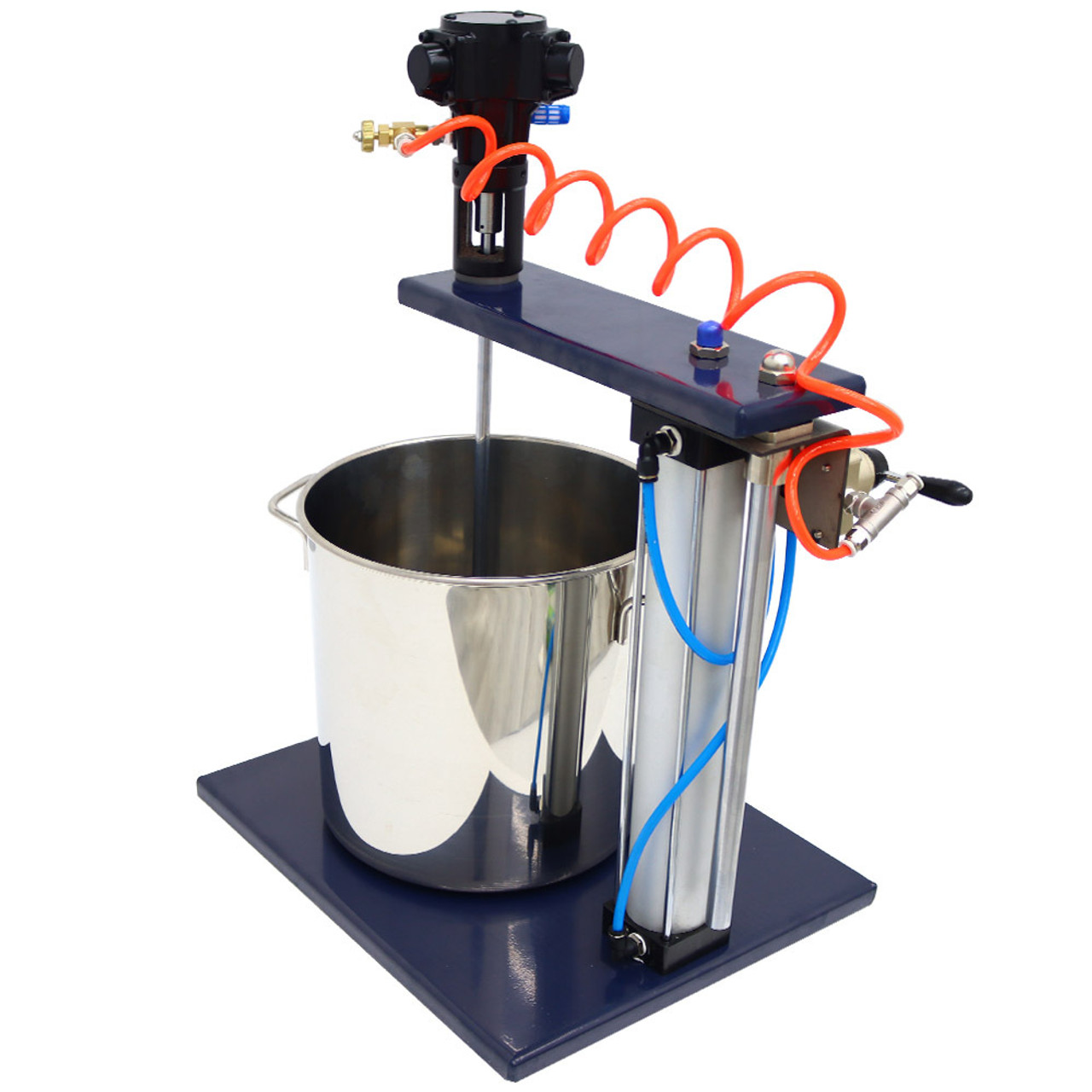 5Gal Paint Automatic Mixer Machine Guide Rail Lifting Inclued Bucket Stainless Steel