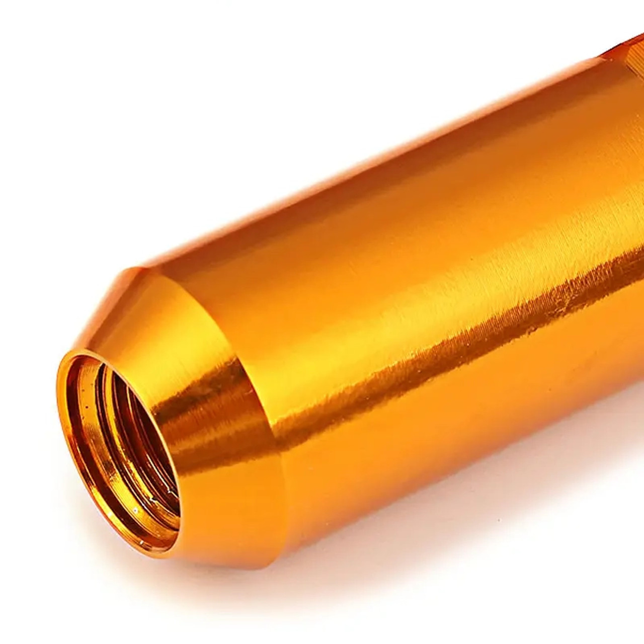 JDM Open-End Hexagon 20 Lug Nuts Set Adapter Key M12X1.25 25mm OD/60mm Tall Orange color