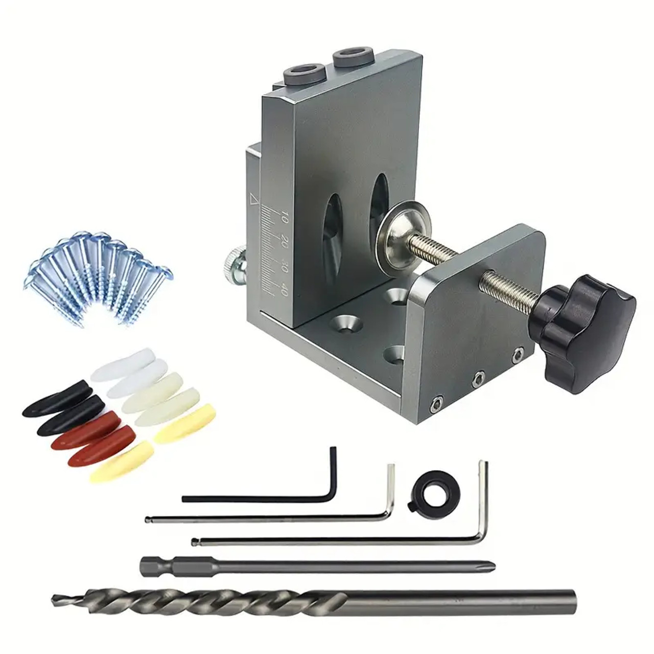 Tool For Quick Positioning And Drilling Of Oblique Holes At A 15-degree Angle, With A Screw To Block The Hole, Used As An Auxiliary Tool For Drilling Screws.