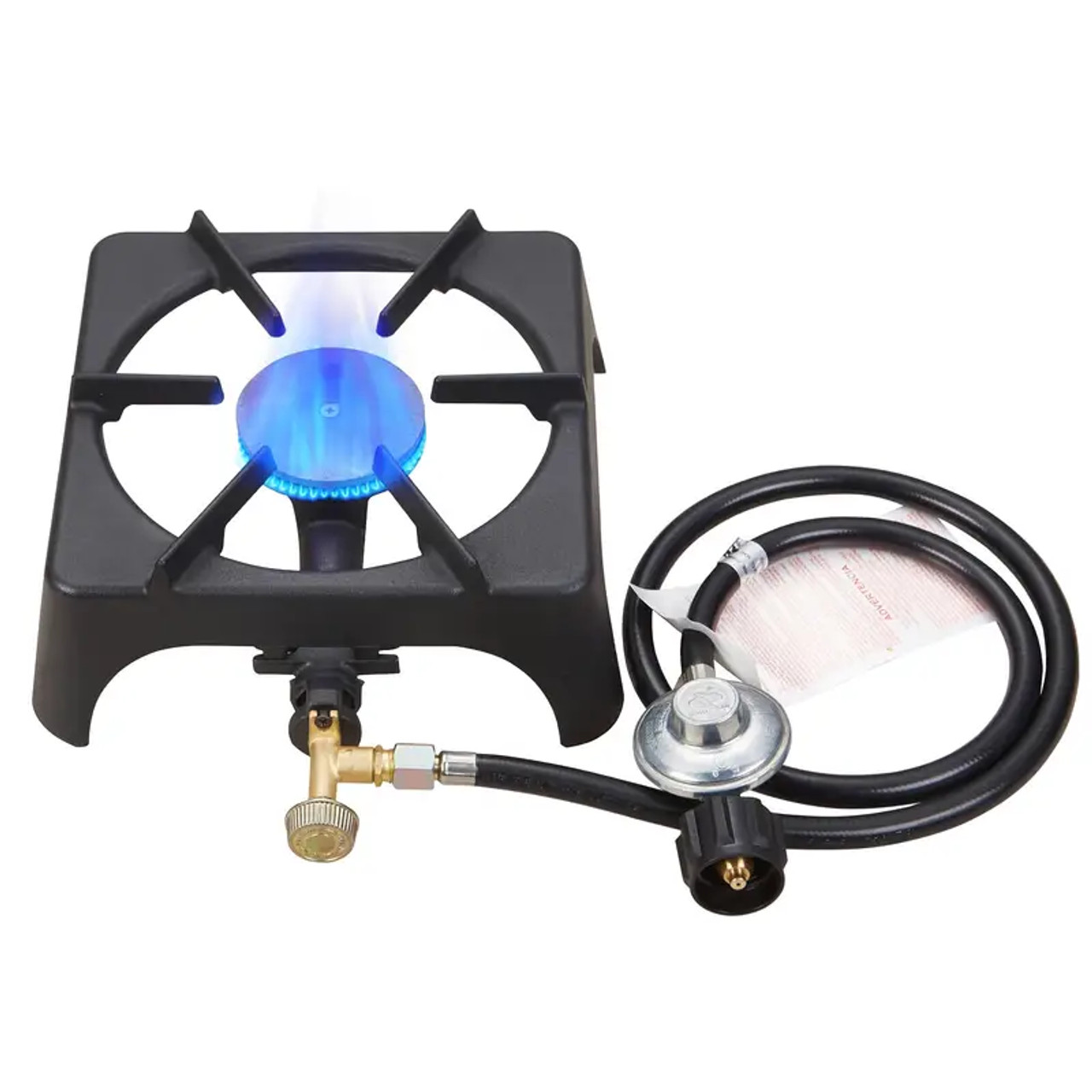 Single Burner  HT-C-0301 Cast Iron Flame Camping Stove, Include CSA Listed Regulator And Gas Hose