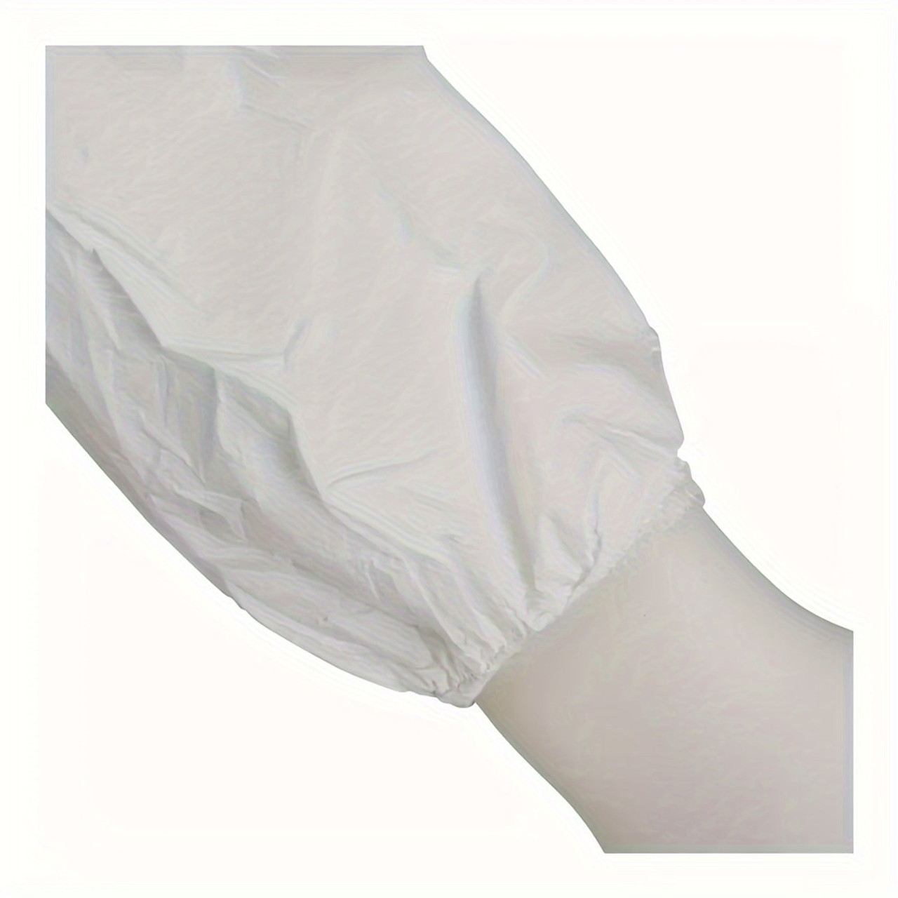 Breathable 55g SF Material Viscose Chemical Resistant Coveralls - Pack of 5, Disposable Protective Workwear with Hood, Elastic Waist & Sealed Zipper - 60% Fabric, 40% PVC for Painting, No Shoe Covers