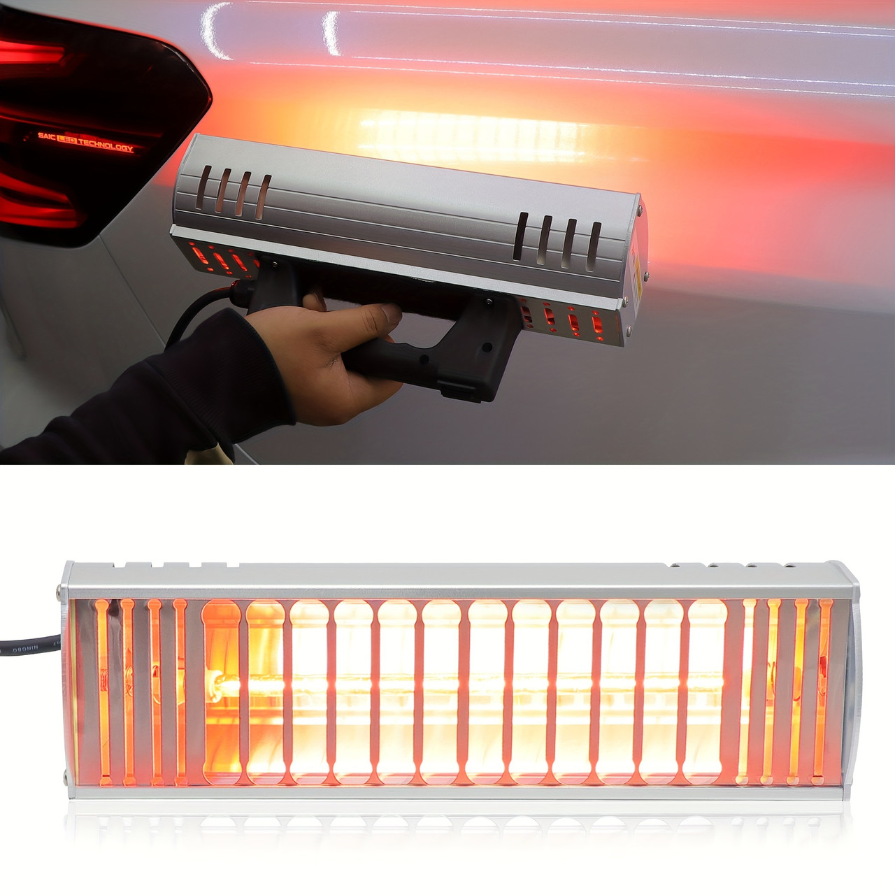 Handheld Infrared Paint Curing Lamp 1000w Shortwave Infrared Paint Lamp Paint Baking Dryer Car Body Repair Tool DT-002