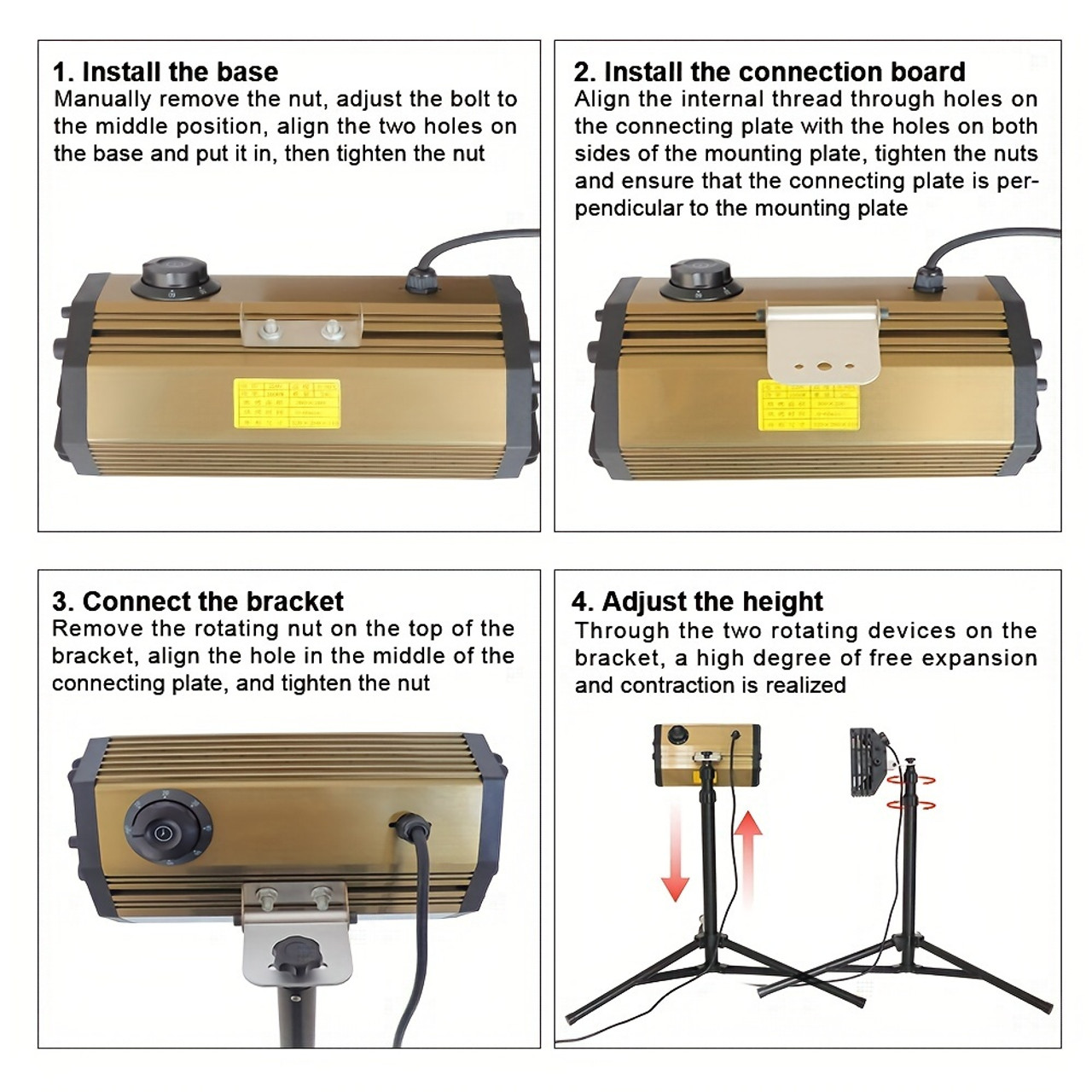 2000W Infrared Paint Curing Lamp Shortwave Infrared Paint Baking Lamp Car Body Repair Tools Paint Dryer With Bracket 110V-US