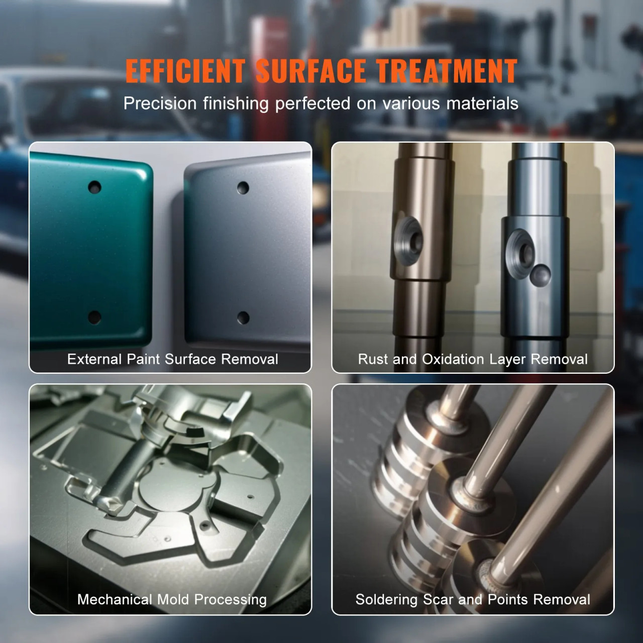 60 Gallon Sandblasting Cabinet with Stand, 40–120 PSI, Heavy‑Duty Steel, Blasting Gun & 4 Ceramic Nozzles