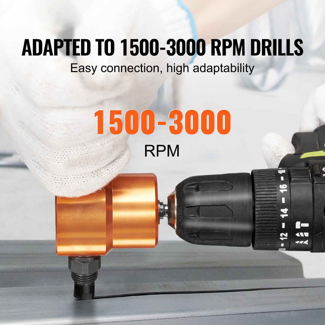 360-Degree Double Head  Sheet Metal Nibbler Cutter | Ideal for Straight, Curve, and Circle Cutting with Extra Punch and Die, Includes Cutting Hole Accessory and Step Drill Bit
