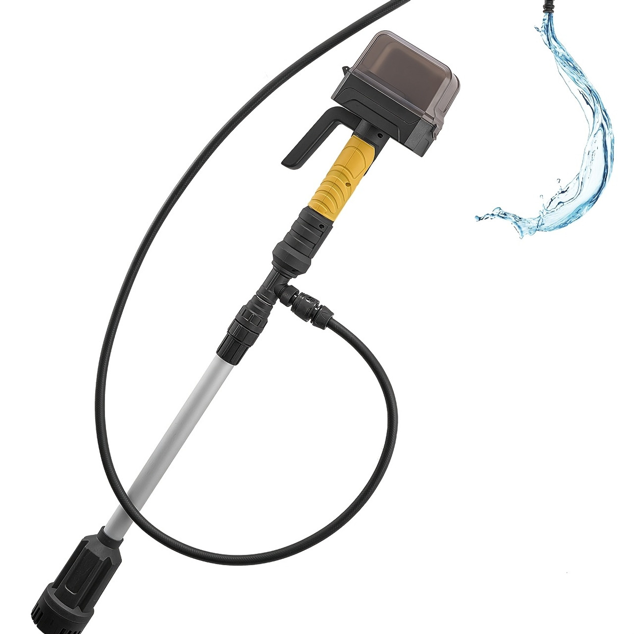 Stick Water Transfer Pump - 528GPH, Portable Sump Pump With NPT3/4" Garden Hose, Compatible With Dewalt 20V MAX Battery (Battery Not Included), Ideal For Pool, Garden, Pond