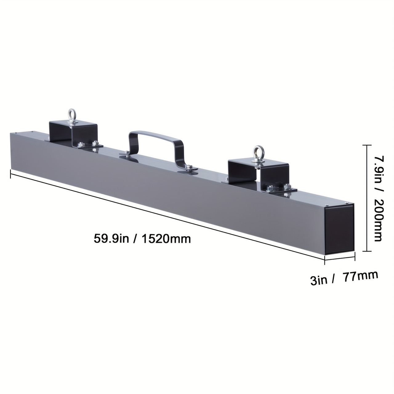 Hanging Magnetic Sweeper Pickup Tool, For Nails Bolts Metals Iron Chips 84 Inch
