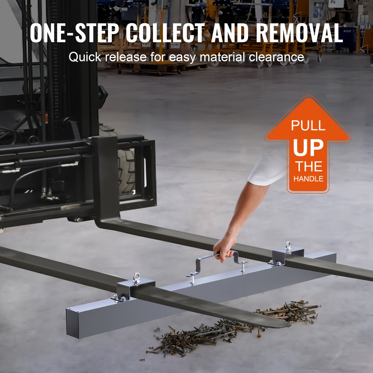 Hanging Magnetic Sweeper Pickup Tool, For Nails Bolts Metals Iron Chips ‎84 Inch