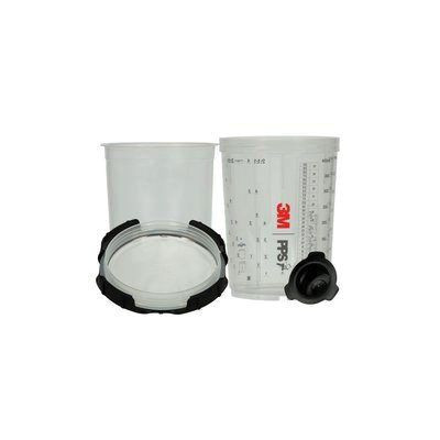 3Mâ„¢ PPSâ„¢ 26112 Spray Cup Liner Kit, 400 mL, Use with Liner (Y/N): Yes