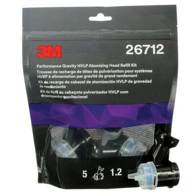 3Mâ„¢ 26712 Atomizing Head Refill Kit, 1.2 mm Size, Blue, Use With: 3Mâ„¢ 26832 HVLP Gravity Spray Gun