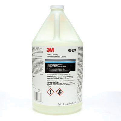 3Mâ„¢ 06839 Booth Coating, 1 gal, Liquid, Clear