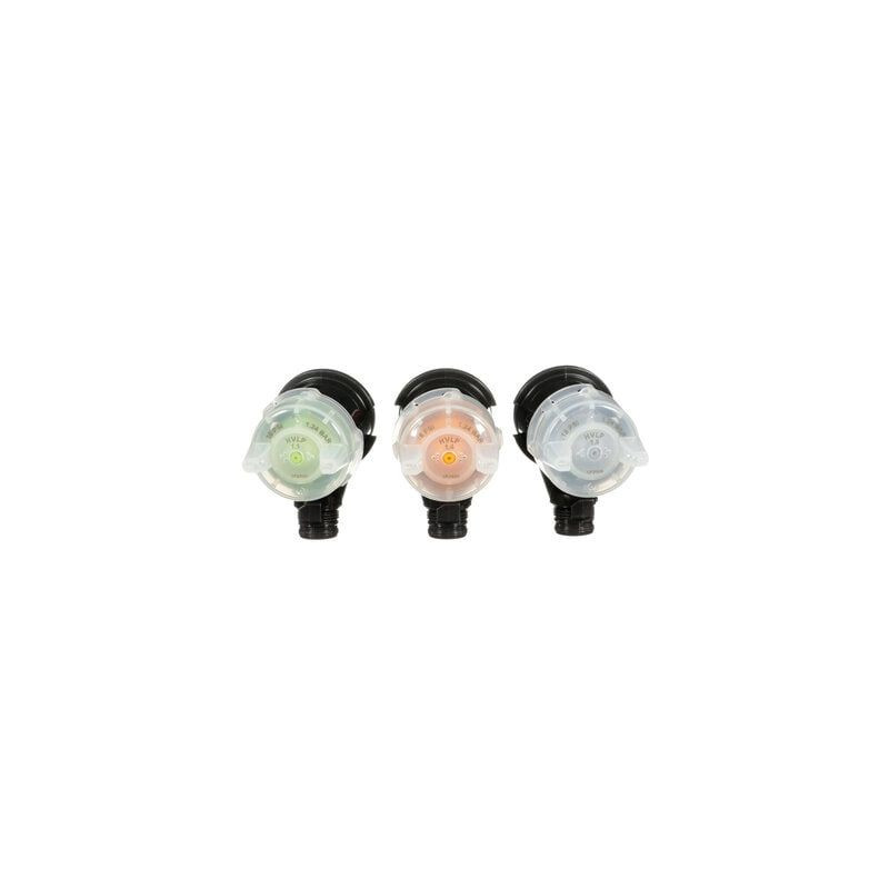 3Ma 26830 Atomizing Head Refill Variety Kit, 1.1/1.4/1.8 mm, Clear/Orange/Yellow, For 3Ma HVLP Spray Gun