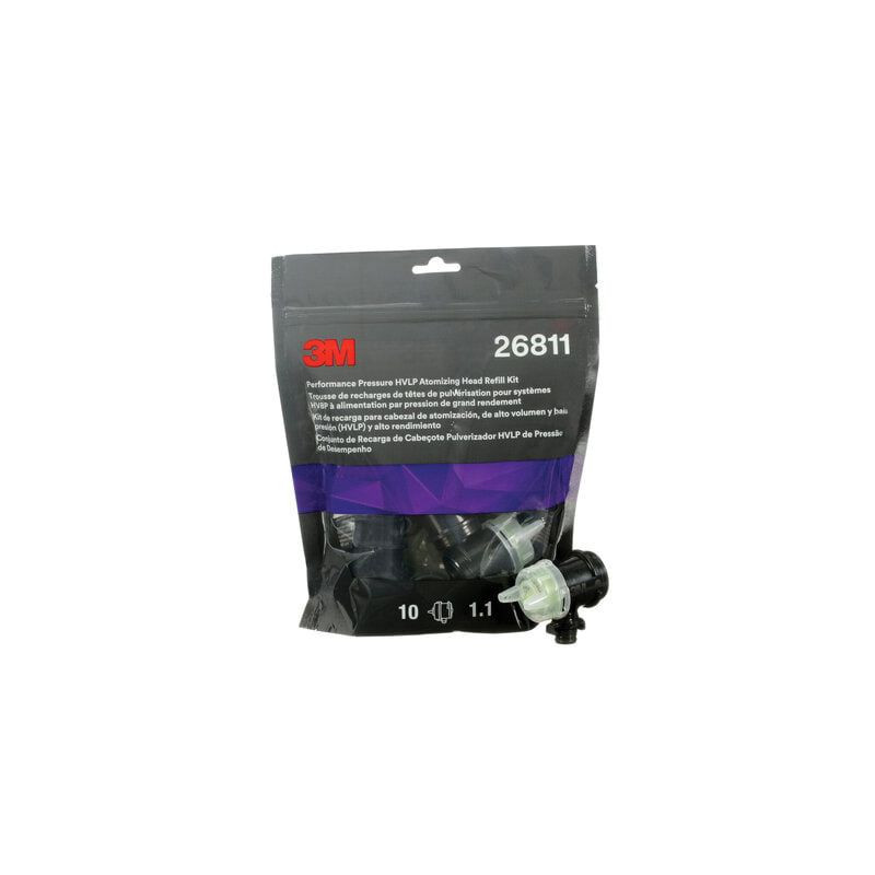 3Ma 26811 Atomizing Head Refill Kit, 1.1 mm, Yellow, For 3Ma Performance Pressure HVLP Spray Gun