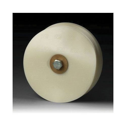Scotch-Britea 07517 Large Area Stripe Removal Disc, 8 in Dia x 5/8 in THK Wheel, 3000 rpm, PVC, White