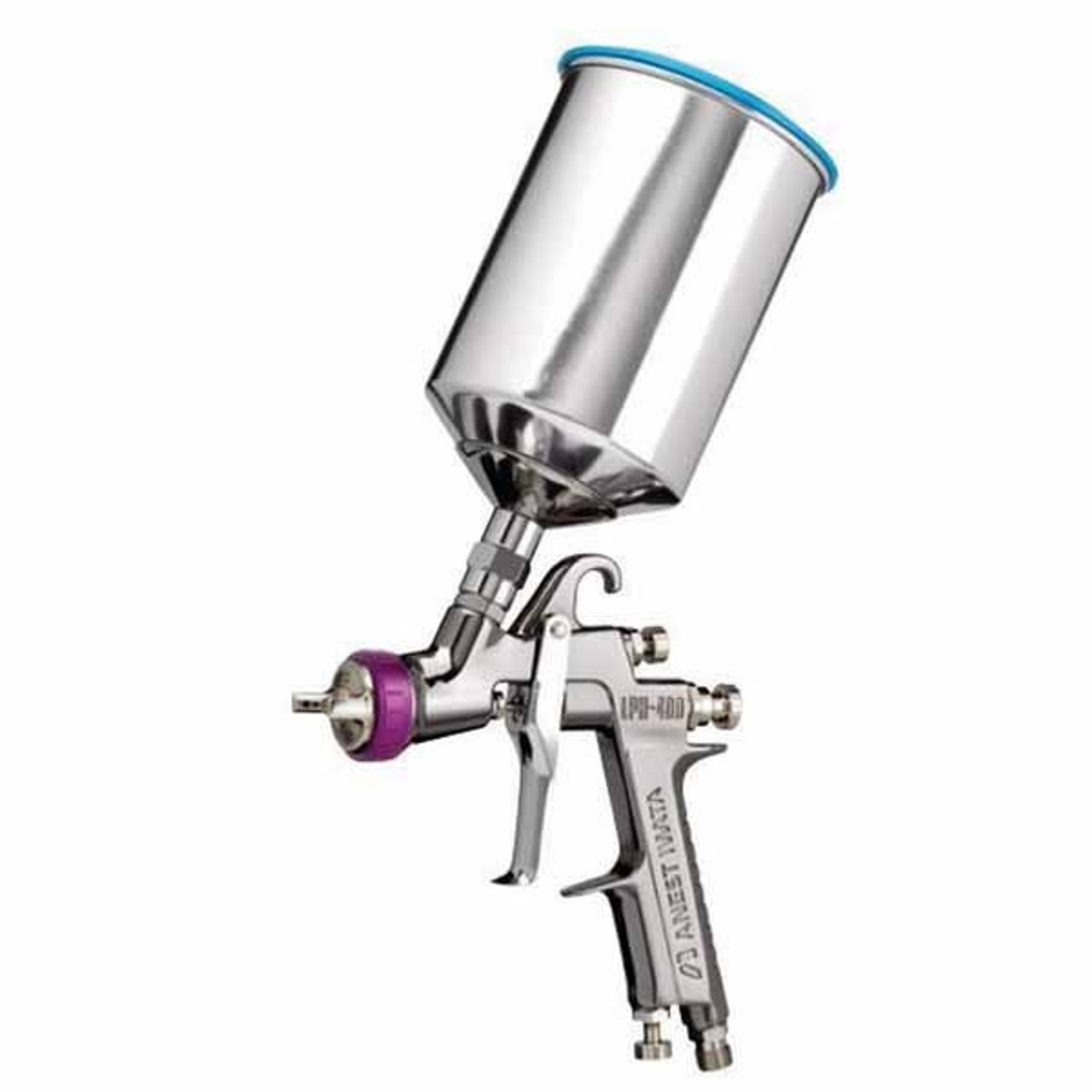 ANEST IWATA 5707 LPH400-LVB Series HVLP Gravity Feed Spray Gun with Cup, 1.4 mm Nozzle, 700 mL Capacity