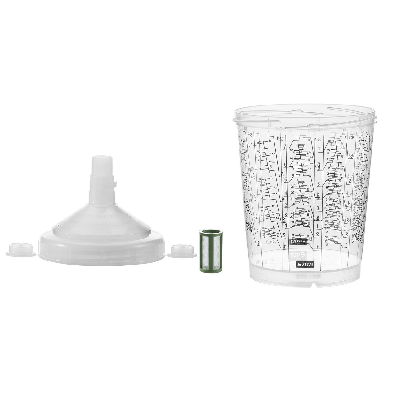 SATA(R) RPS Cup, 0.3L, Std Lid, 200m Plug-In Sieve, 50 Pk