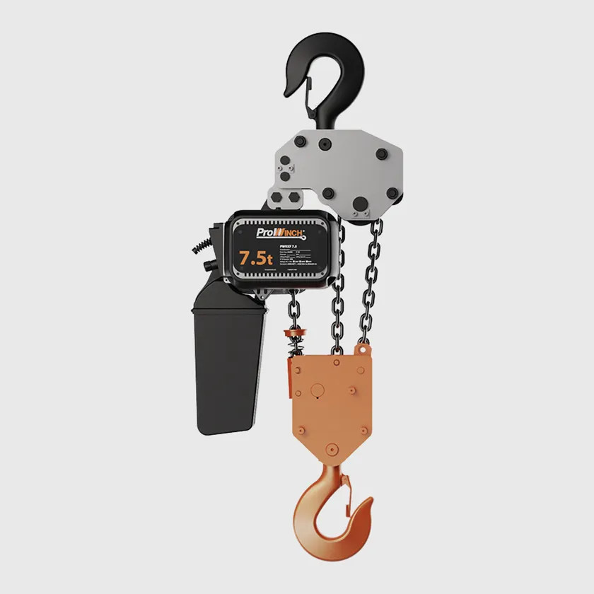 Prowinch 7.5 ton Electric Chain Hoist Variable Speed 440~480V 3Ã¸ 50~60HZ 30ft G100 Nickel Duty H4/M5 1200-PWRXF7-H4-VS