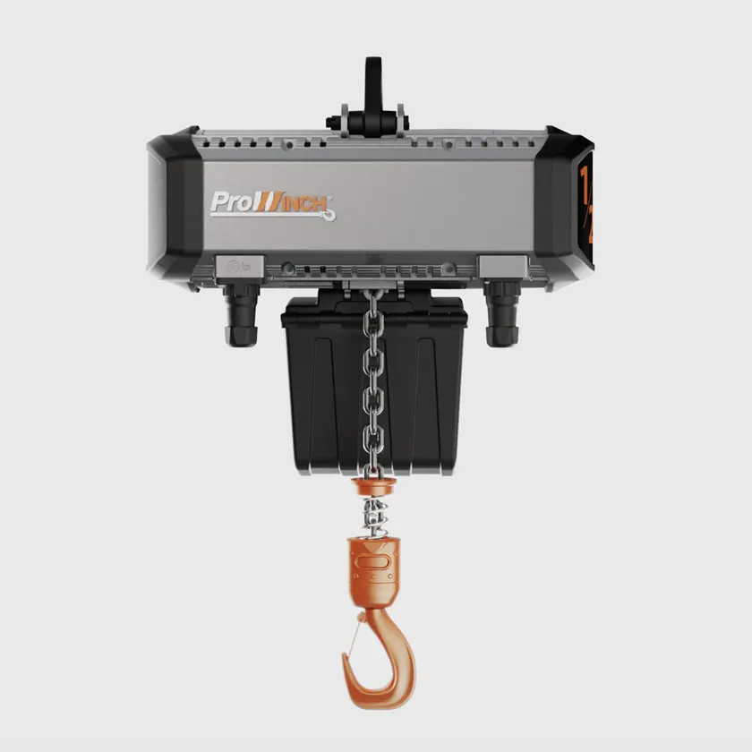 Prowinch 1/2 ton Electric Chain Hoist 2 Speed 208~240V 3Ã¸ 60HZ 13ft G100 Nickel Duty H4/M5 1200-PWRXF0.5-H4-2S-2