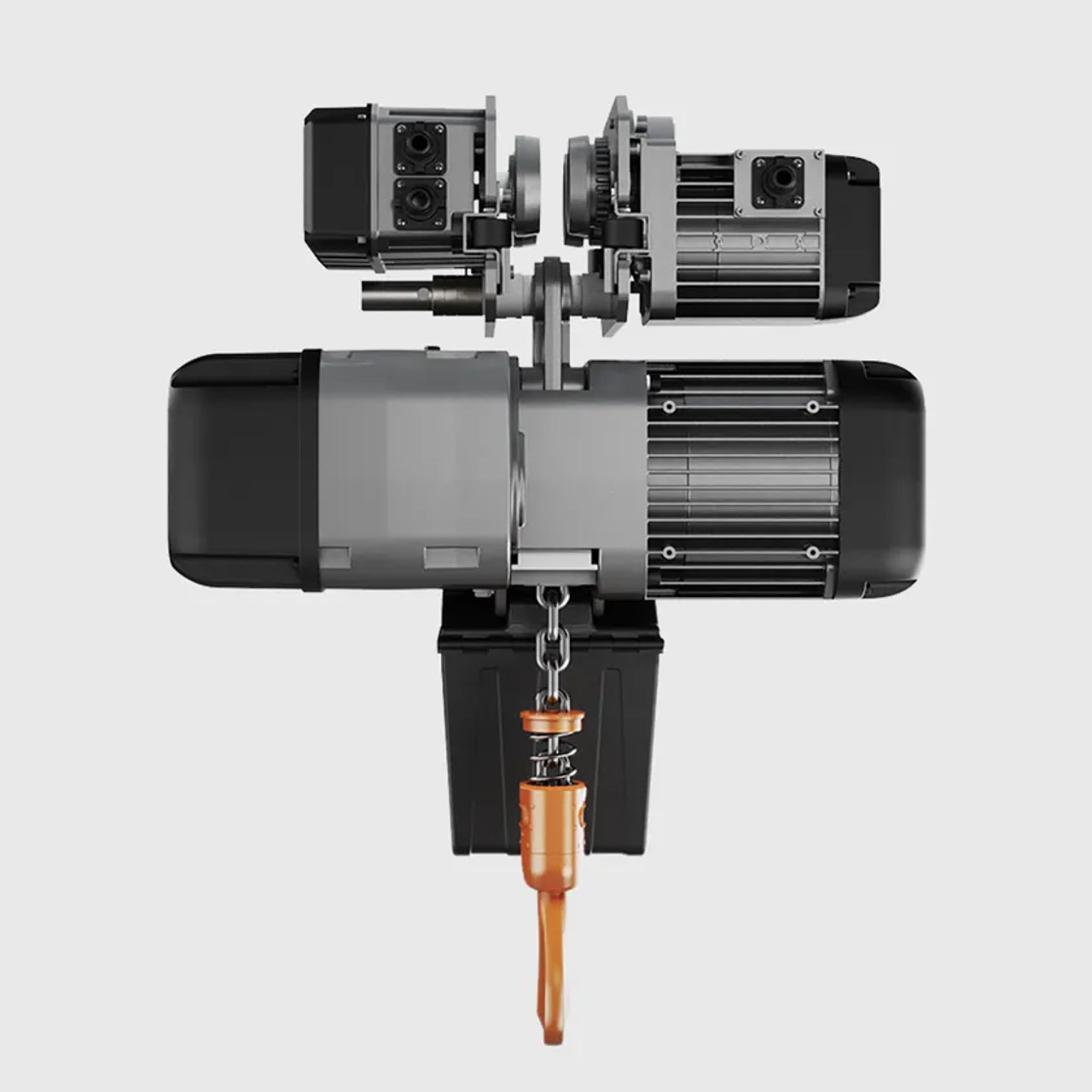 Prowinch 3 ton Electric Chain Hoist w/ Power Trolley 2 Speed 208~240V / 440~480V 3ø 60HZ 30ft G100 Nickel Duty H4/M5 PWRXT3-H4-2S-2.4