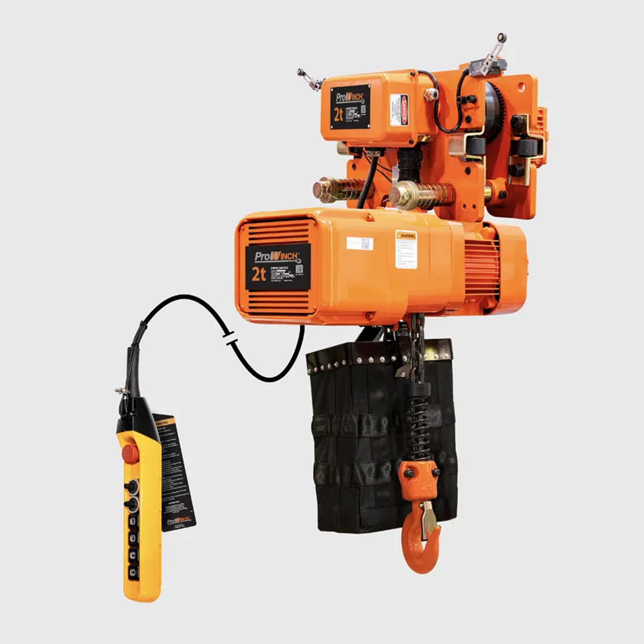 Prowinch 2 Ton M5/H4 380~480V Electric Chain Hoist Power Trolley Variable Speed 20 ft. FEC G80 Japan Chain PWRC2M5VS