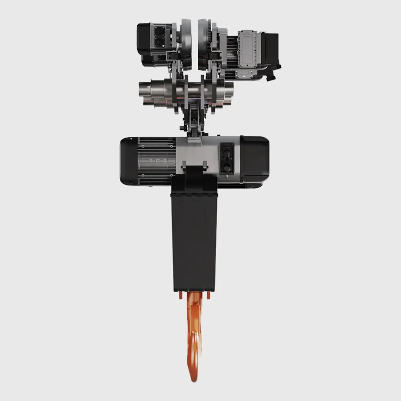 Prowinch 20 ton Electric Chain Hoist w/ Power Trolley Variable Speed Trolley 208~240V / 440~480V 3ø 60HZ 40ft G100 Nickel Duty H4/M5 PWRXT20-H4-1S-VST-2.4