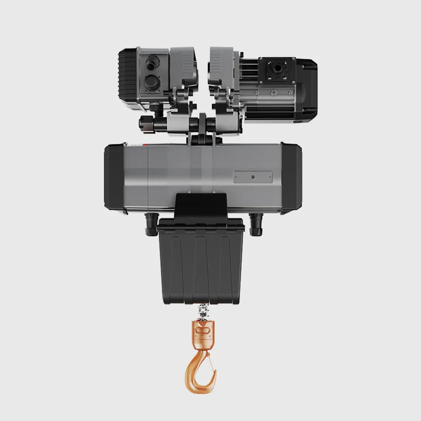 Prowinch 1/4 ton Electric Chain Hoist w/ Power Trolley 1 Speed 208~240V / 440~480V 3° 60HZ 13ft G100 Nickel Duty H4/M5 PWRXT0.25-H4-1S-2.4