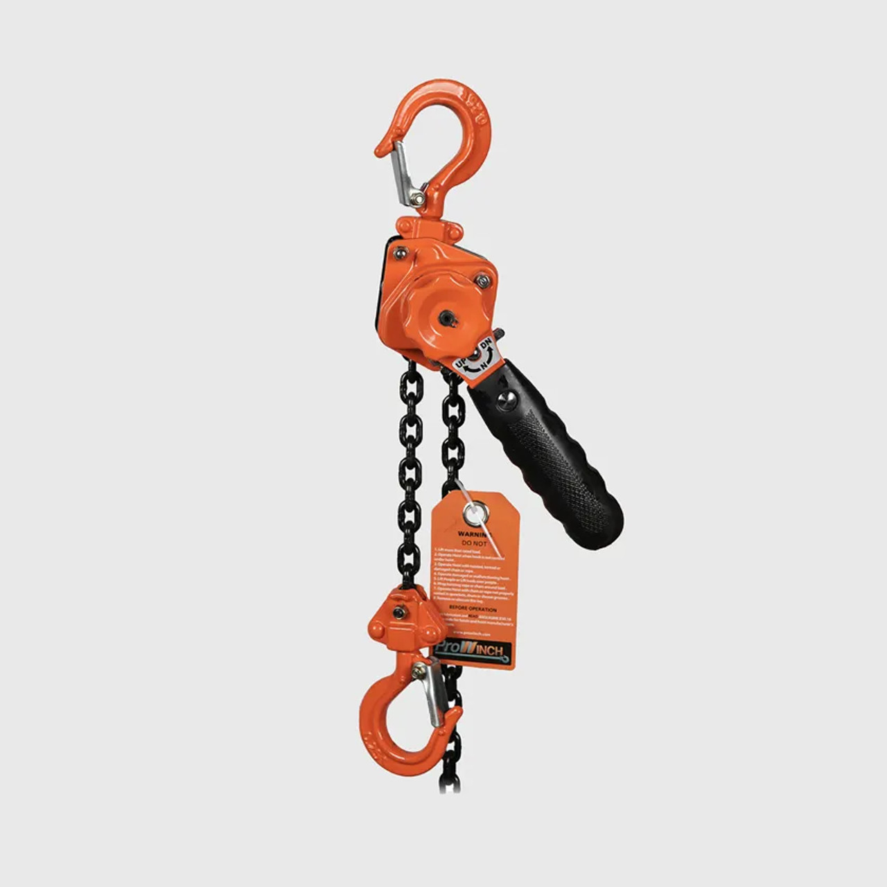 Prowinch 1/4 Ton Mini Lever Chain Hoist 5 ft. G80 Chain PWYAL025