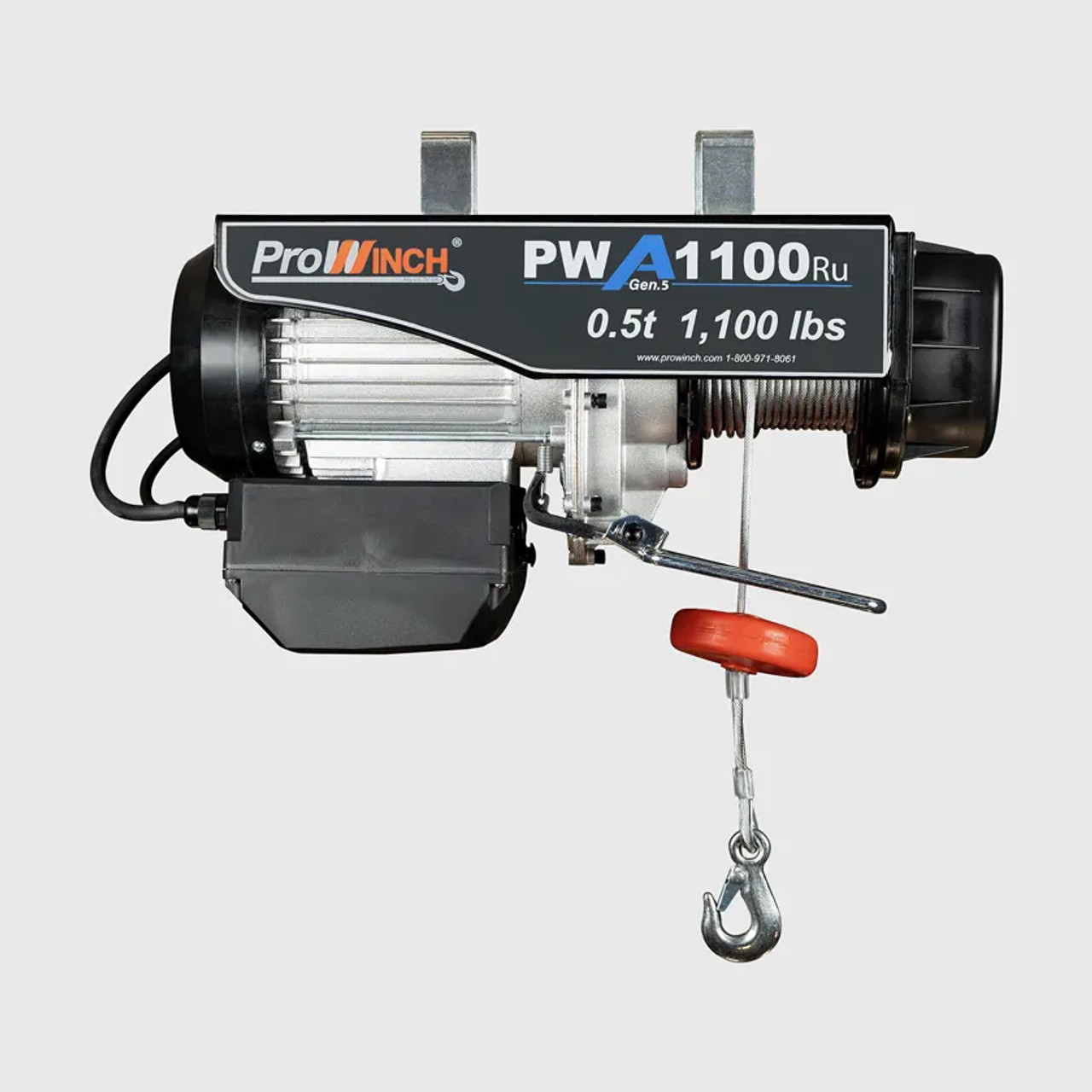 Prowinch 1/2 ton 1100 lb 110V Electric Wire Rope Hoist 38 ft. H1 Duty Wireless PWA1100Ru