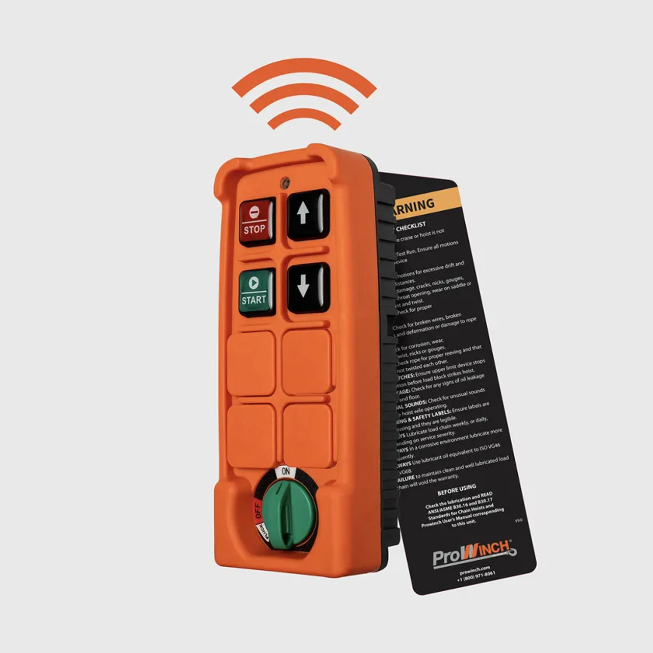 Prowinch 1/2 ton 1100 lb 220V Electric Wire Rope Hoist 38 ft. H1 Duty Wireless PWA500Ri