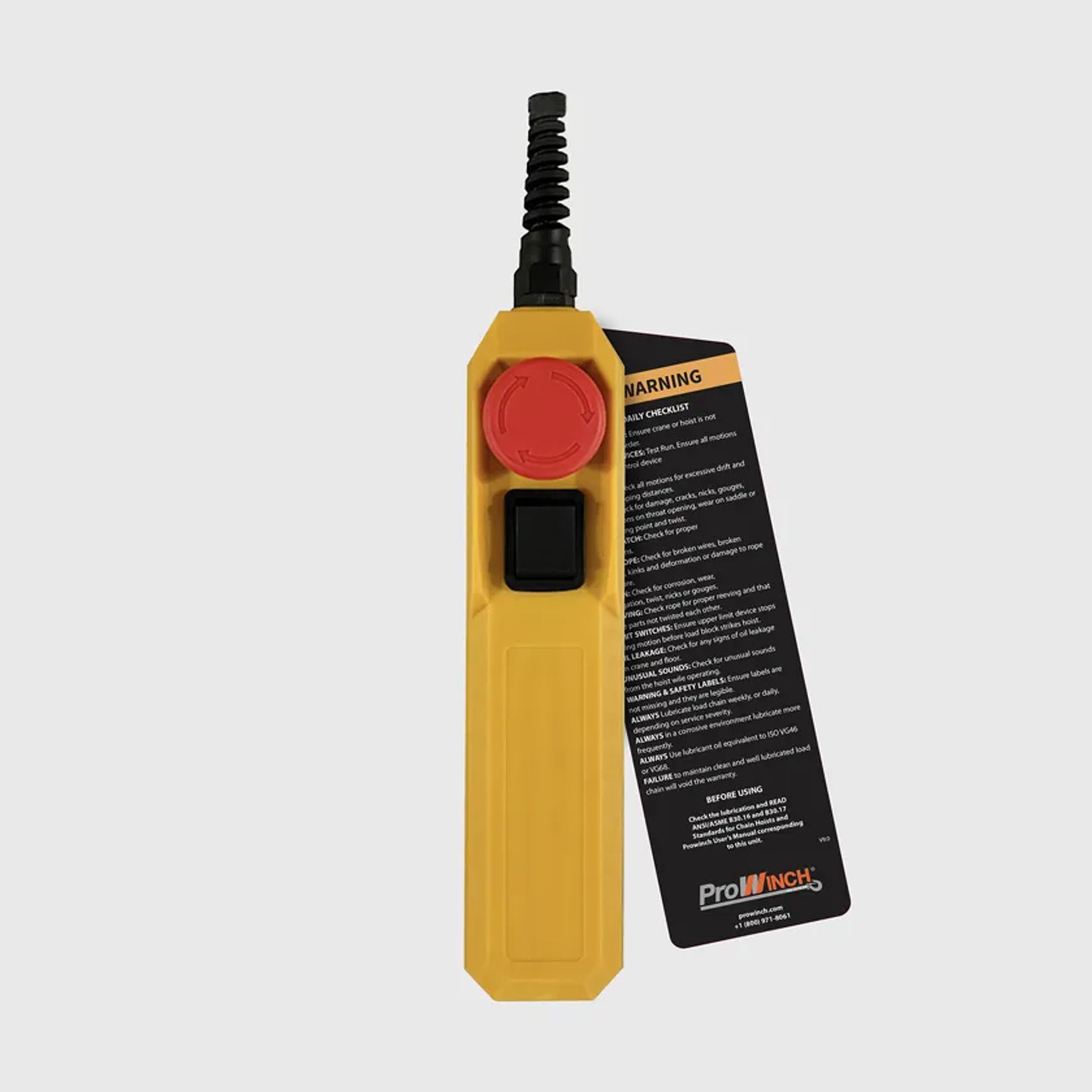Prowinch 440 lb 110V Electric Wire Rope Hoist 38 ft.  Wireless Upper and Lower Limit Switches H1 Duty PWA440u