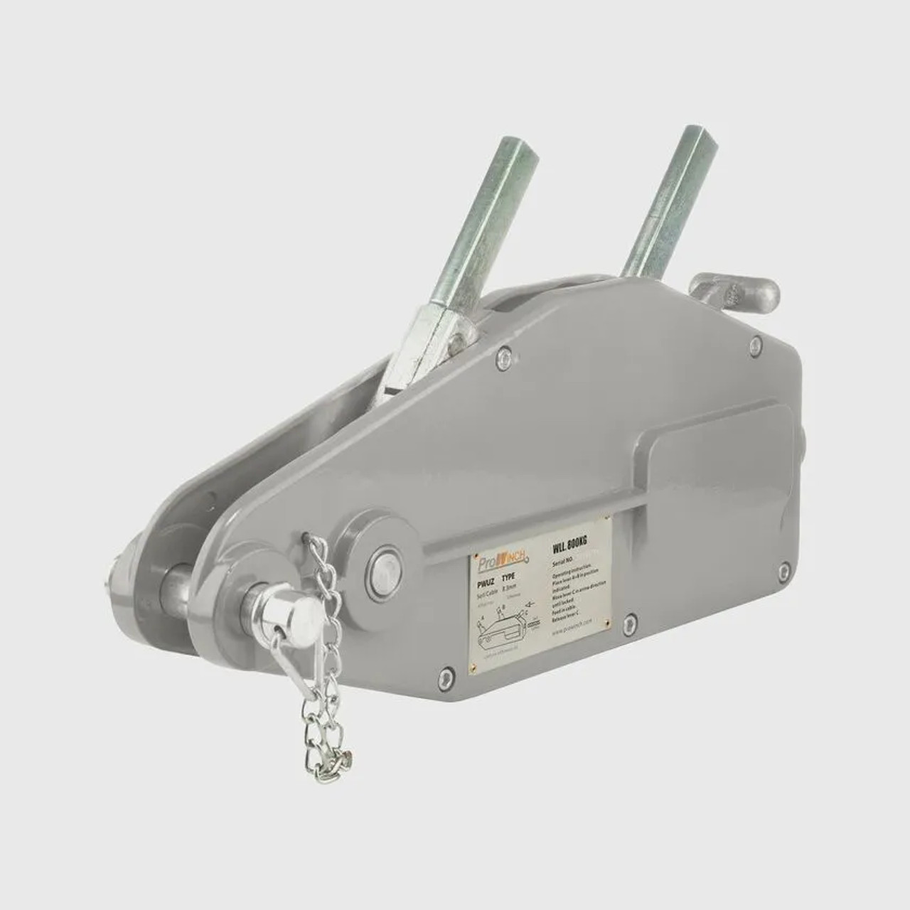Prowinch 1760 lbs. 800Kg Lever Wire Rope Puller Hoist 65 ft wire rope PWUZ800a