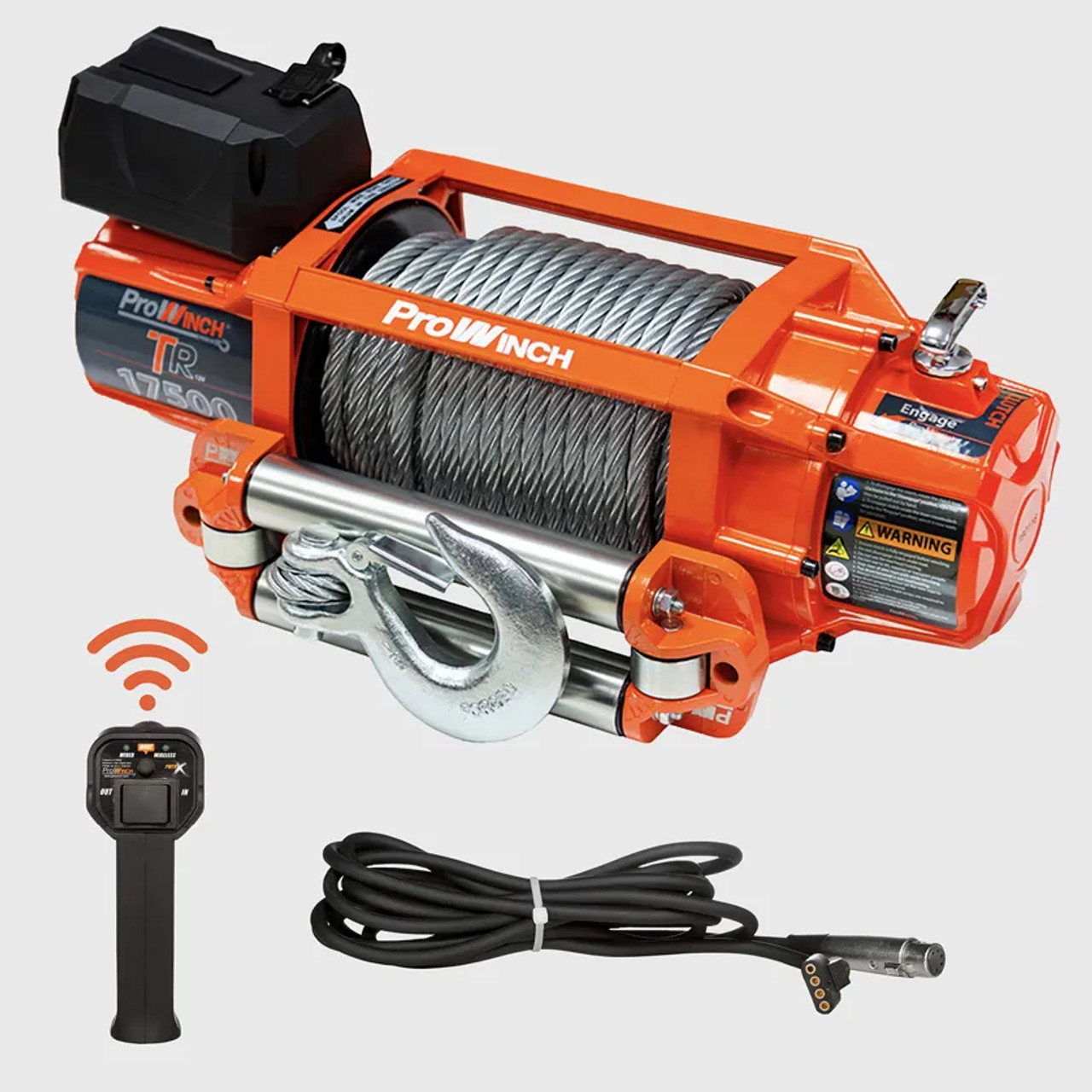 Prowinch 17500 lbs Electric Waterproof Winch Steel Rope 12V Wireless PWTR17500i12V