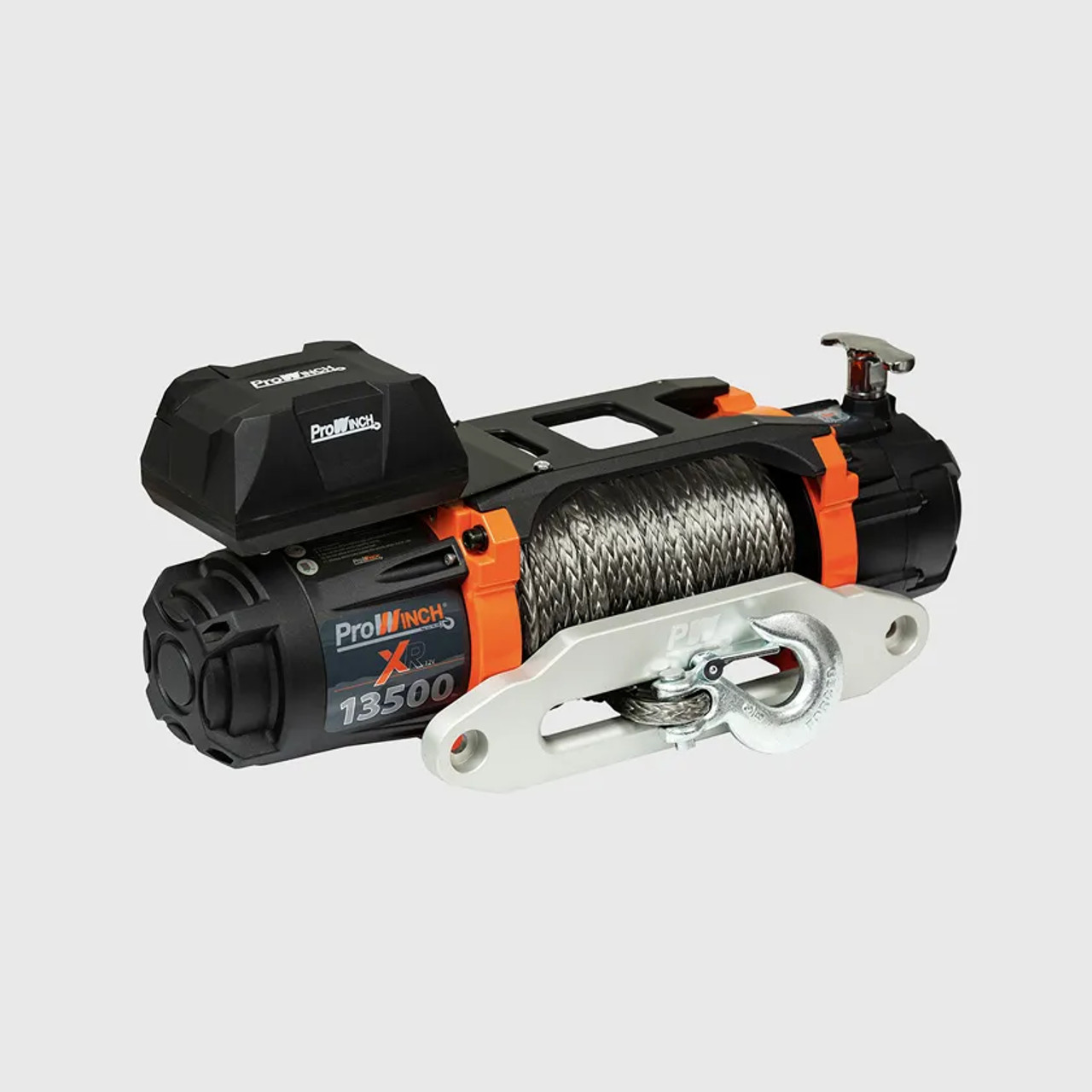 Prowinch 13500 lbs Electric Waterproof Winch Synthetic Rope Aluminum Wireless PWXR13500is12Vb