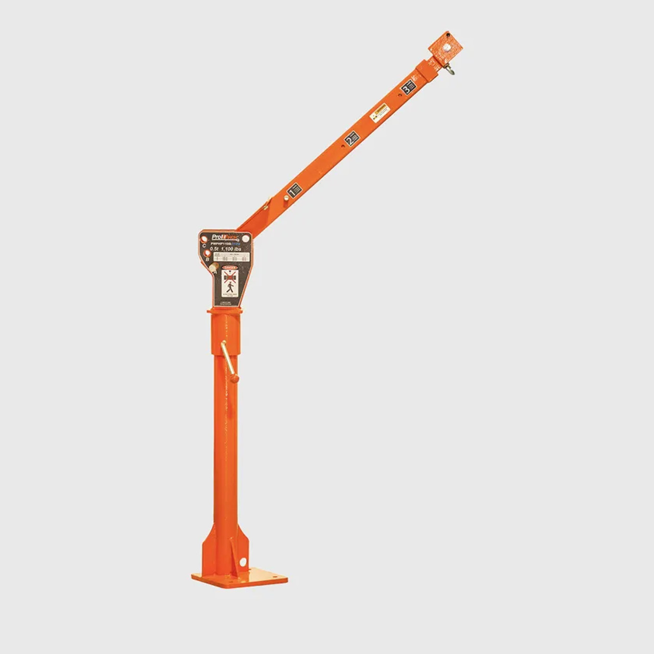 Prowinch 1000 lbs Davit Crane without Winch PWPHP1100