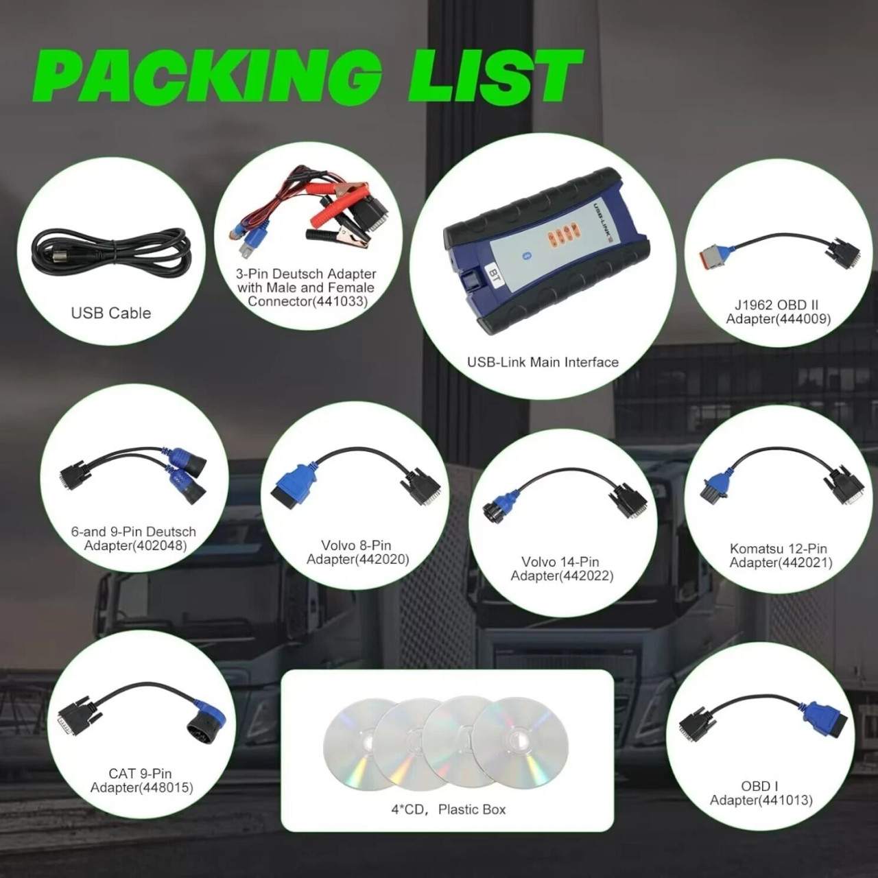 NEXIQ 2 USB Link 124032 Bluetooth for Truck Heavy Duty Diagnosis and program