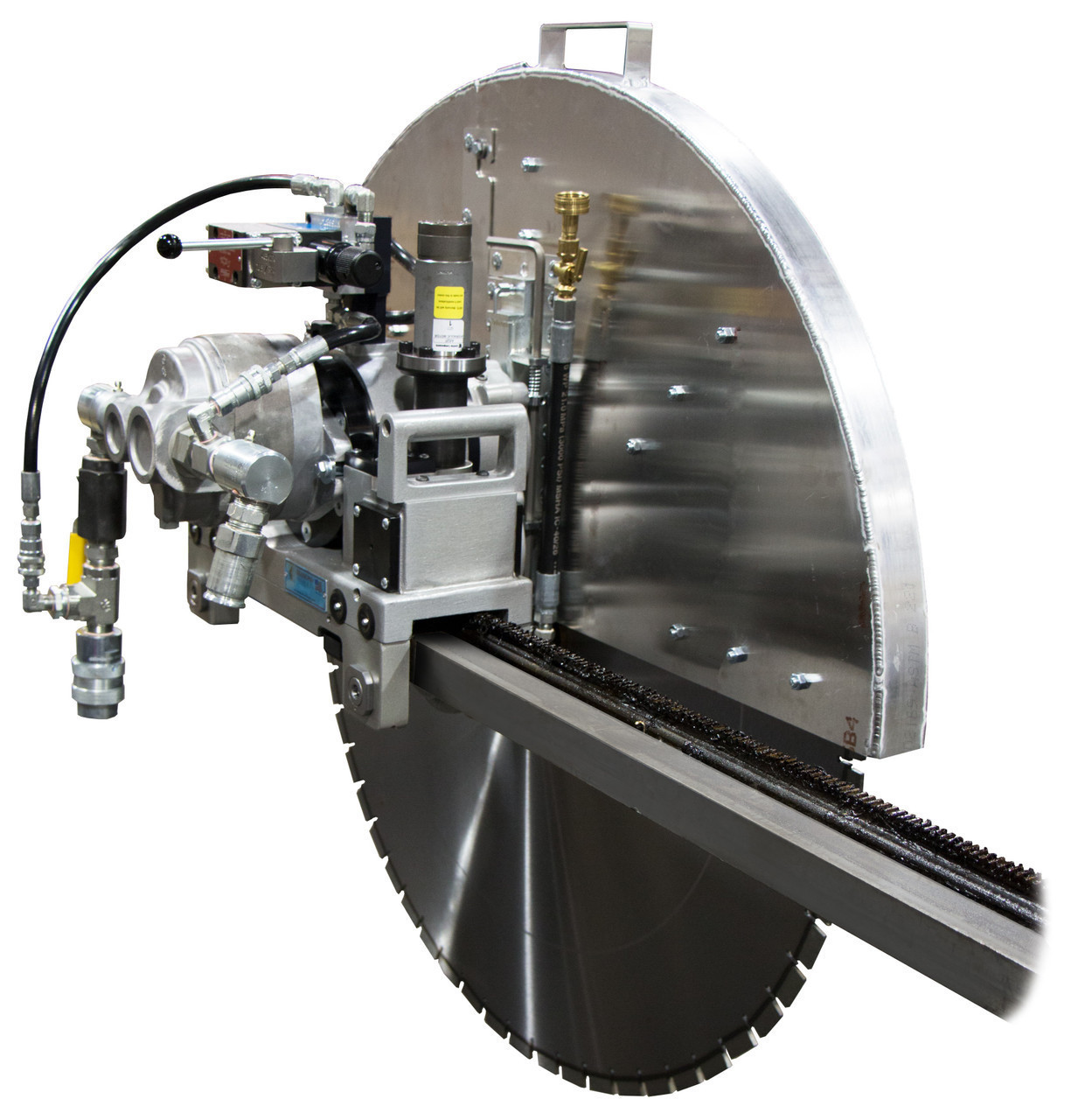 CC1600-5.2PA Auto Travel Wall Saw - Package with tracks, 36" guard & aluminum track feet (LY style)