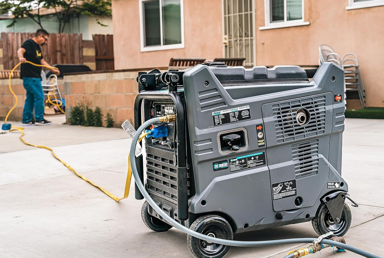 9500W Tri Fuel Gasoline Propane Natural Gas Portable Inverter Generator w/Remote Start & CO Sentry for Home Use