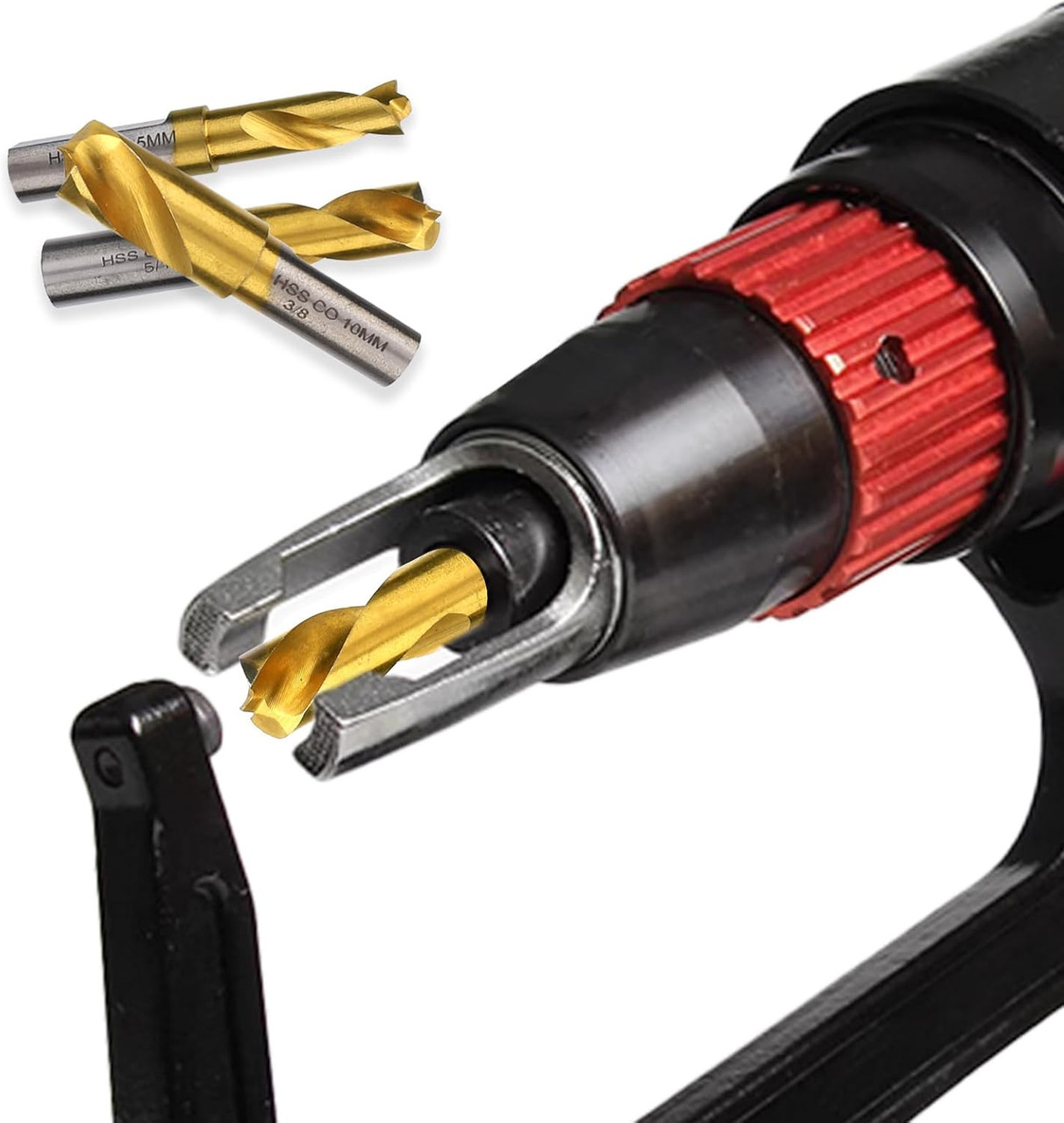 6pcs Spot Weld Drill Bit, 1/4in/6.5mm 5/16in/8mm 3/8in/10mm High Speed Steel Spot Weld Cutter Titanium Coated