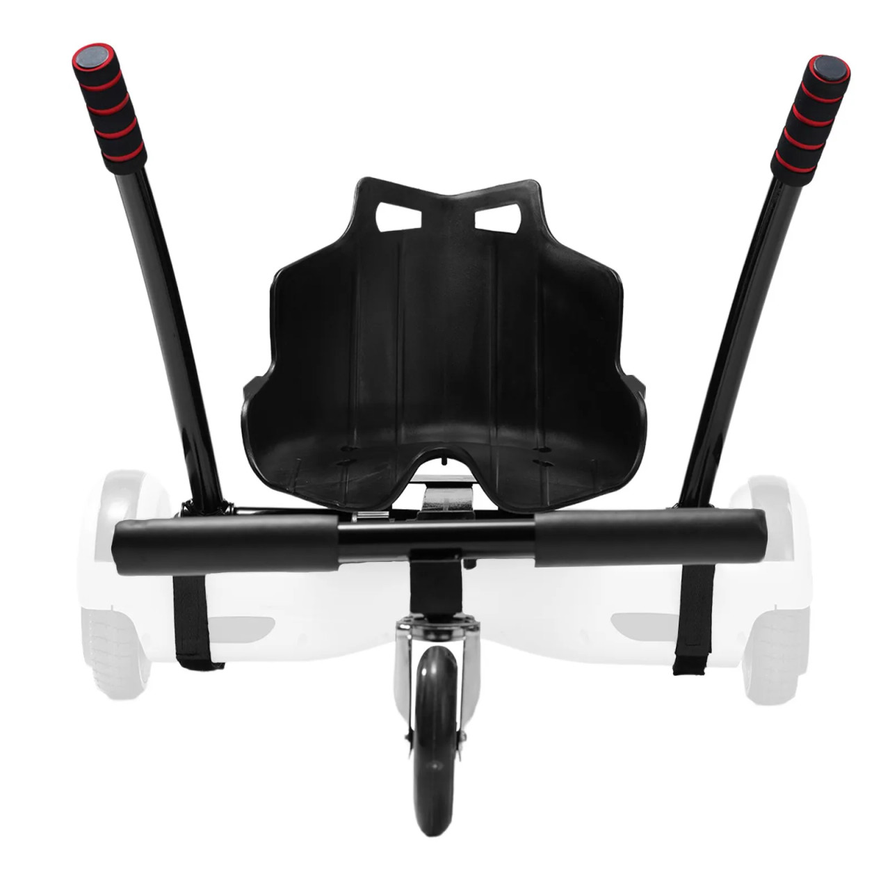 Hoverboard Seat Attachment, for 6.5" 8" 8.5" 10" Hoverboards, with LED Lights, Grips Control, Adjustable Frame Length and 220 LBS Load Capacity, Hover Board Go Karts Accessory, for Kids Adults