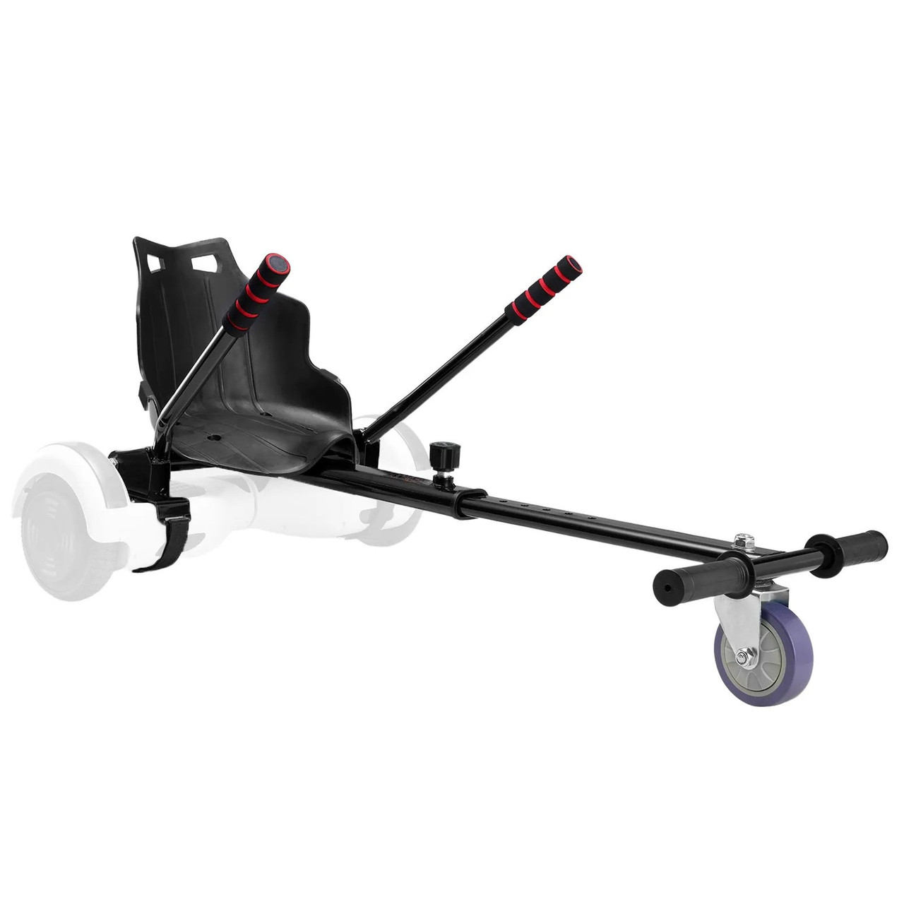 Hoverboard Seat Attachment, Compatible with All 6.5" 8" 8.5" 10" Hoverboards, Grips Control, Adjustable Frame Length and 220 LBS Load Capacity, Hover Board Go Karts Accessory, for Kids Adults