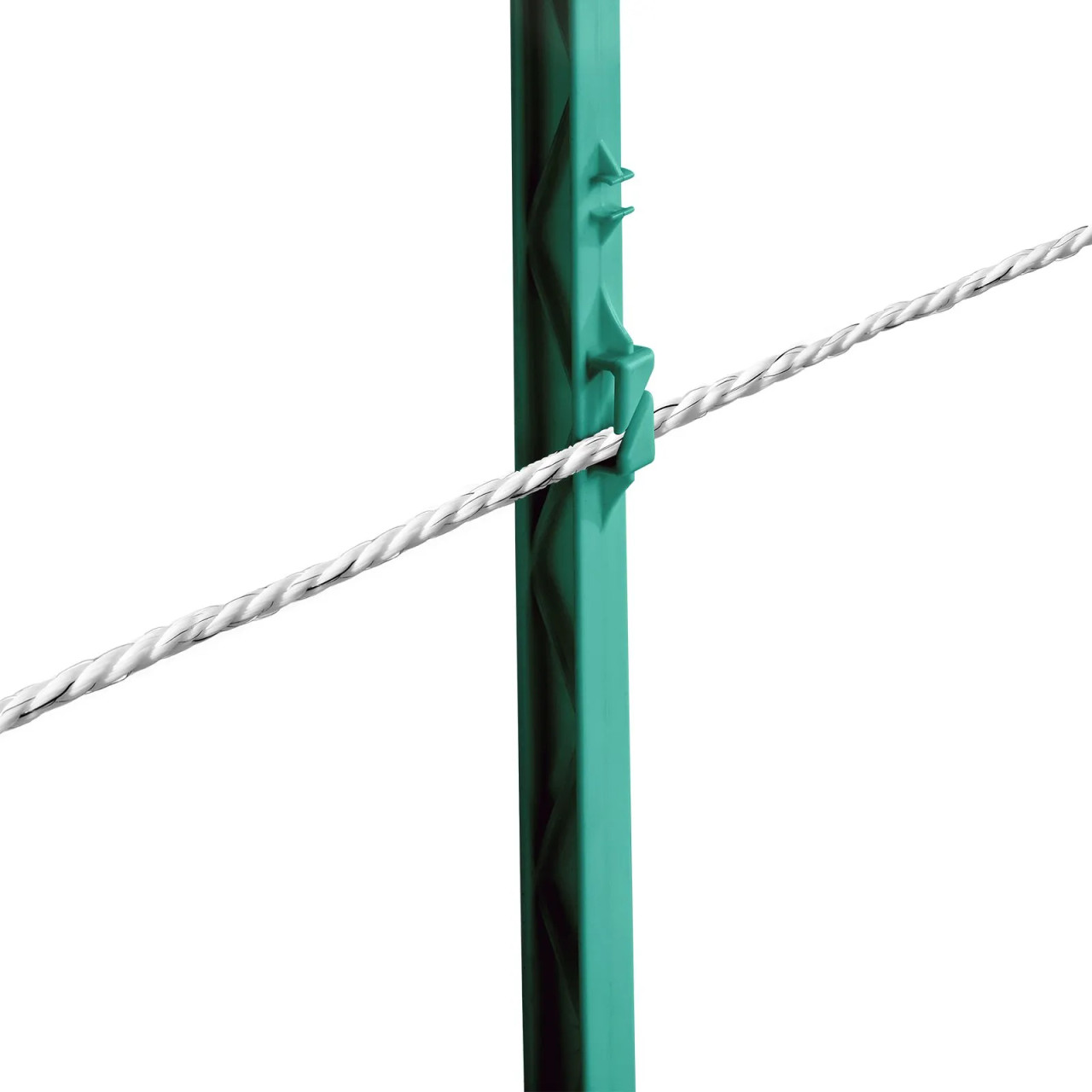 Electric Fence Wire, 656Ft 200M Portable Polywire, 1/4" Diameter 6 Stainless Steel Strands for Reliable Conductivity and UV, Rust Resistance, Fencing Rope Line for Horse, Cattle, Livestock