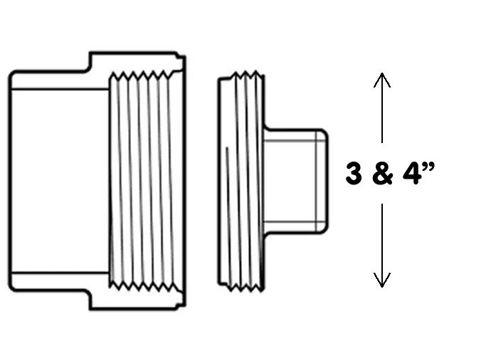 CLEANOUT PLUG WRENCH FOR 3 & 4" SEWER PLUGS 21" long