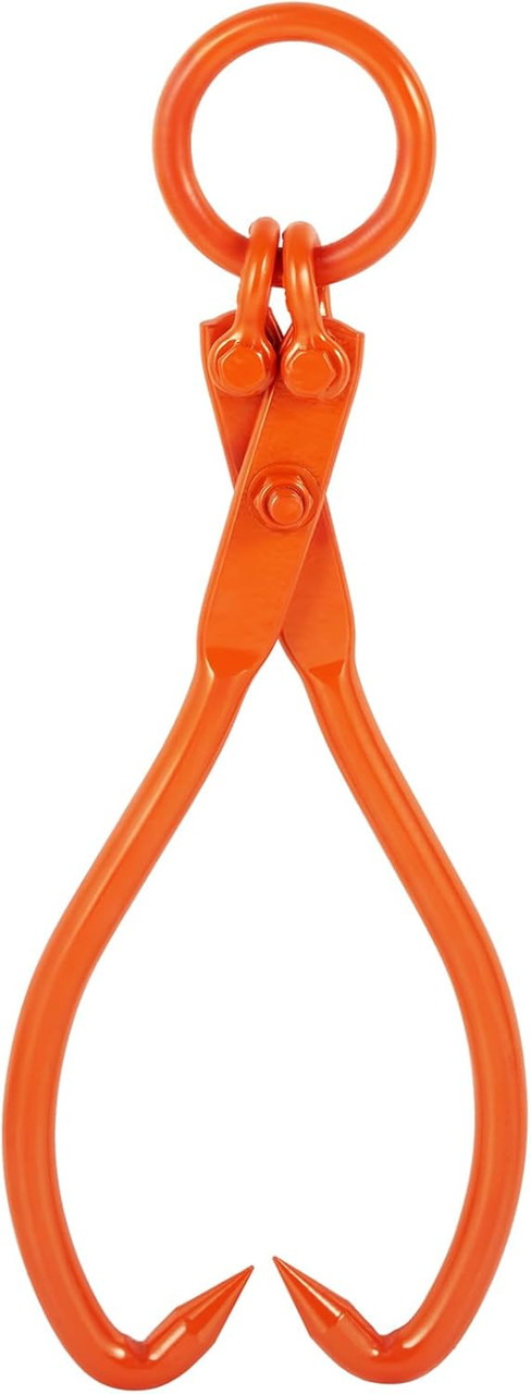 Log Skidding Tongs, 18 inch 2 Claw Log Lifting Tongs, Heavy Duty Steel Lumber Skidding Tongs, 772 lbs/350 kg Loading Capacity, Log Lifting, Handling, Dragging & Carrying Tool