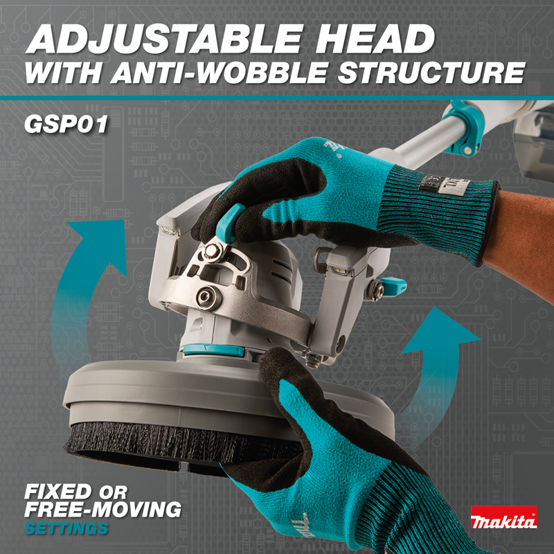 Makita 40V max XGT(R) Brushless Cordless Telescoping 8" Polisher / Scrubber Kit, (4.0Ah)