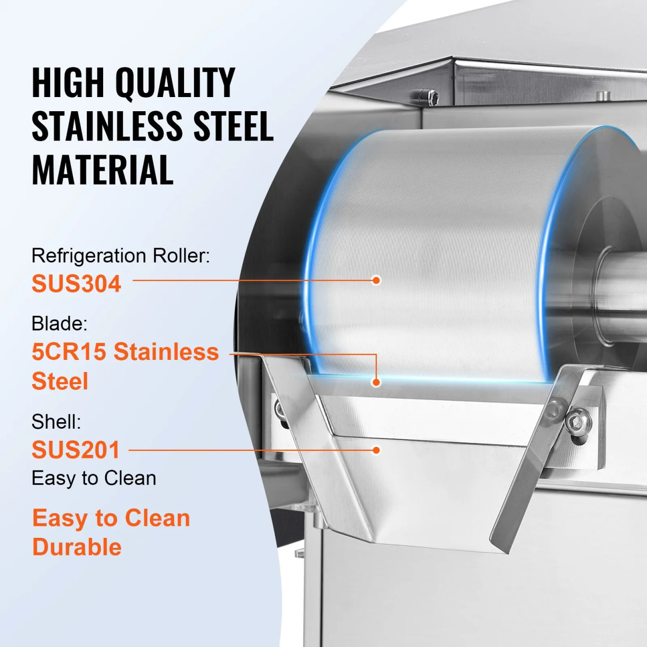 Commercial Snowflake Ice Machine – 397 lbs/24h Output, Stainless Steel Ice Shaver, Electric Snow Cone Maker with Liquid Cooling System, Touch Control Panel