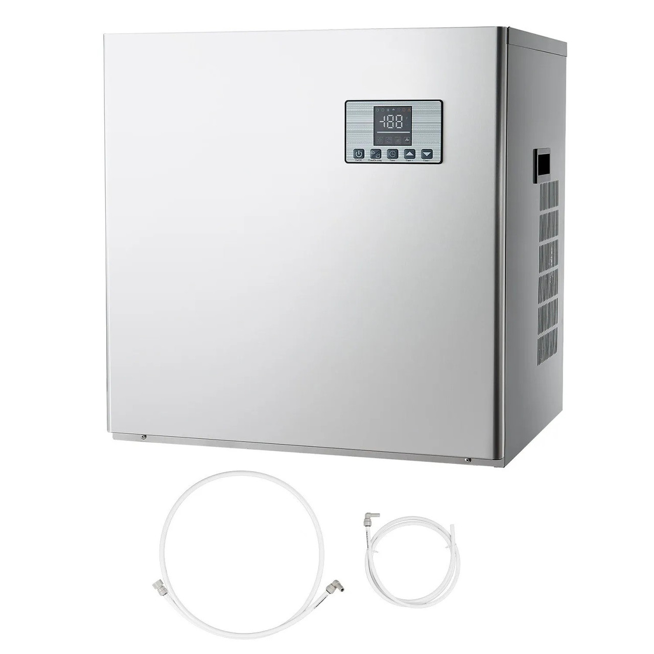 Commercial Ice Maker Machine – Head Only, 400 lbs/24h Output, Self‑Cleaning, Adjustable Thickness, Scheduled Ice‑Making, Touchscreen Control